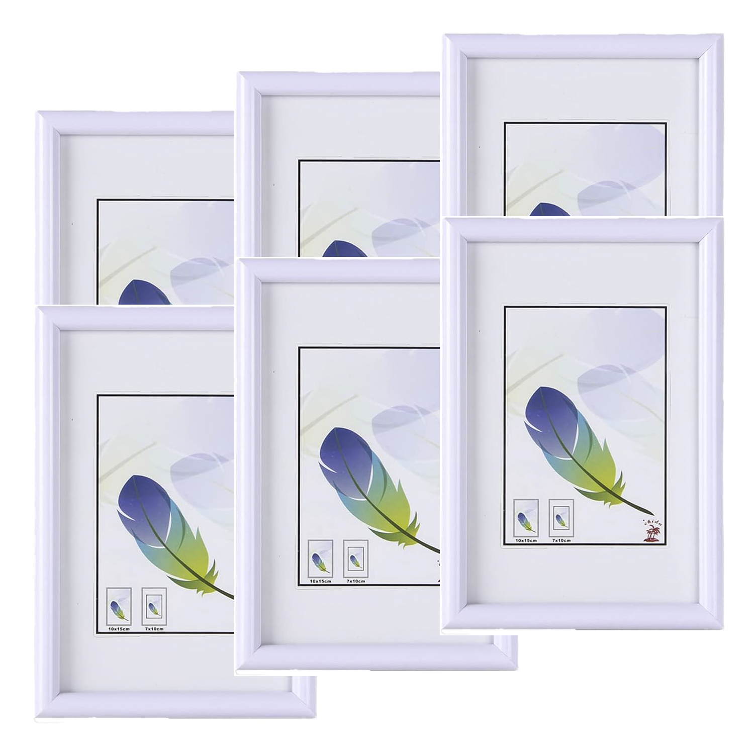 Marco de Fotos Esencial Blanco O Negro, Portafoto de PVC de color Blanco o Negro, Cuadros  para poner Fotos,   Marcos de Fotos con Cristal para Mesa y Escritorio, Hogar y Decoración, Fotos de Tamaño Estándar