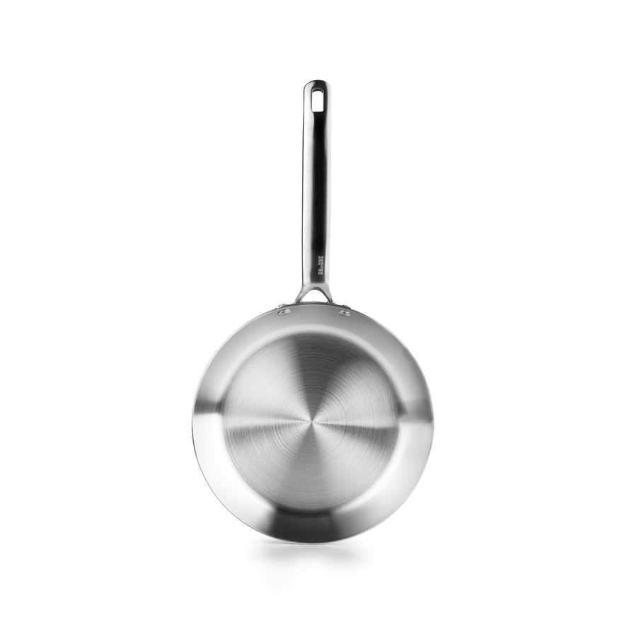 Sarten Acero inoxidable profesional, IBILI 5ply Element maxima calidad 5 capas, 20 cms, Apto para induccion, sin antiadherente cocina sana