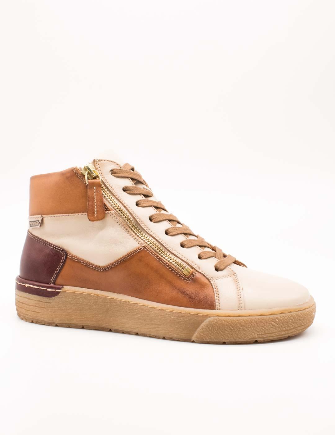 Botín Pikolinos W0T-7559C1 Vitoria Marfil de Mujer