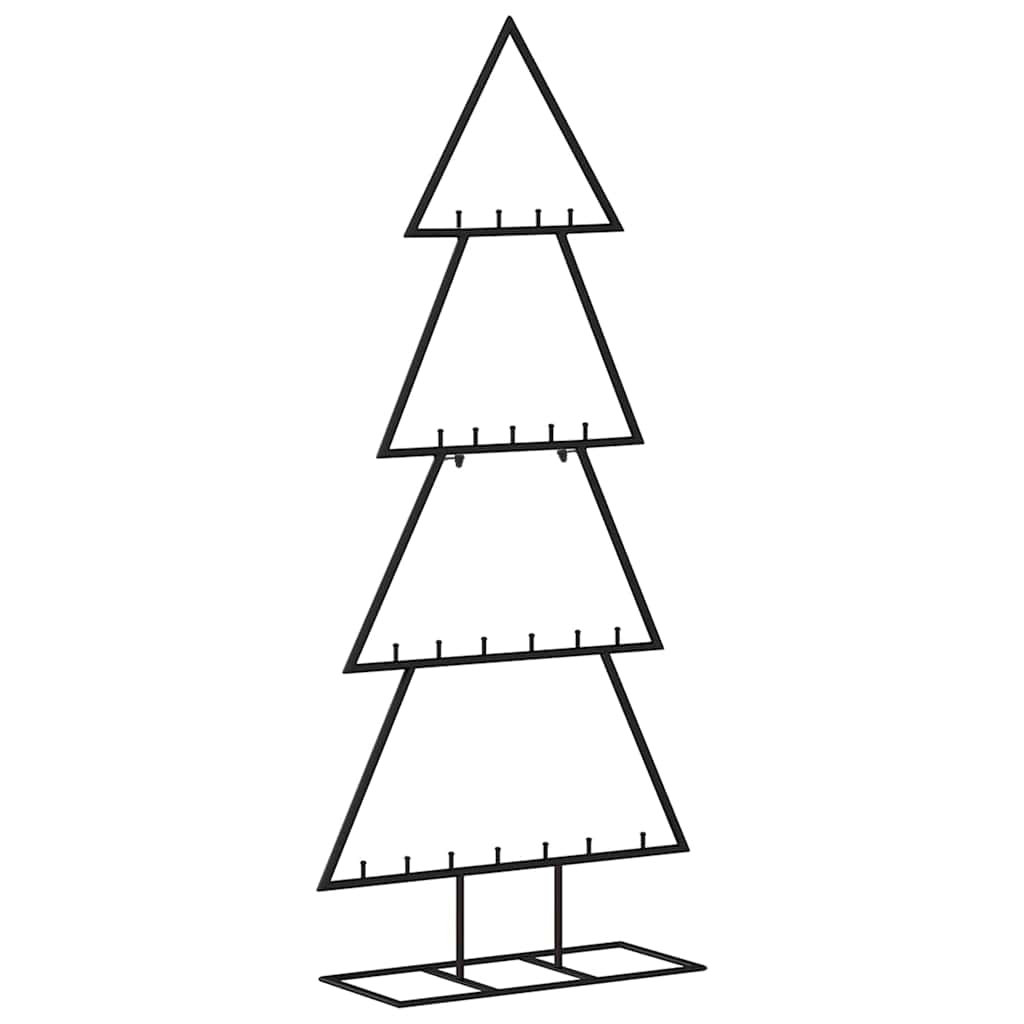 vidaXL Árbol de Navidad para decoración metal negro Multitalla