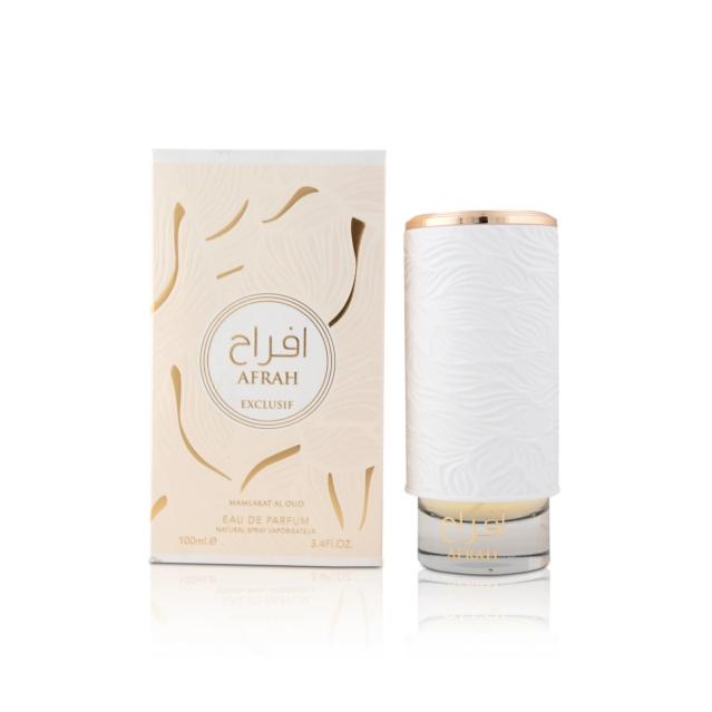 Perfume árabe de mujer Afrah Exclusif Mamlakat al Oud 100ml,Fragancia femenina frutal, floral, duradera, intensa Perfume de mujer lujoso, único ,sensual NOVEDAD