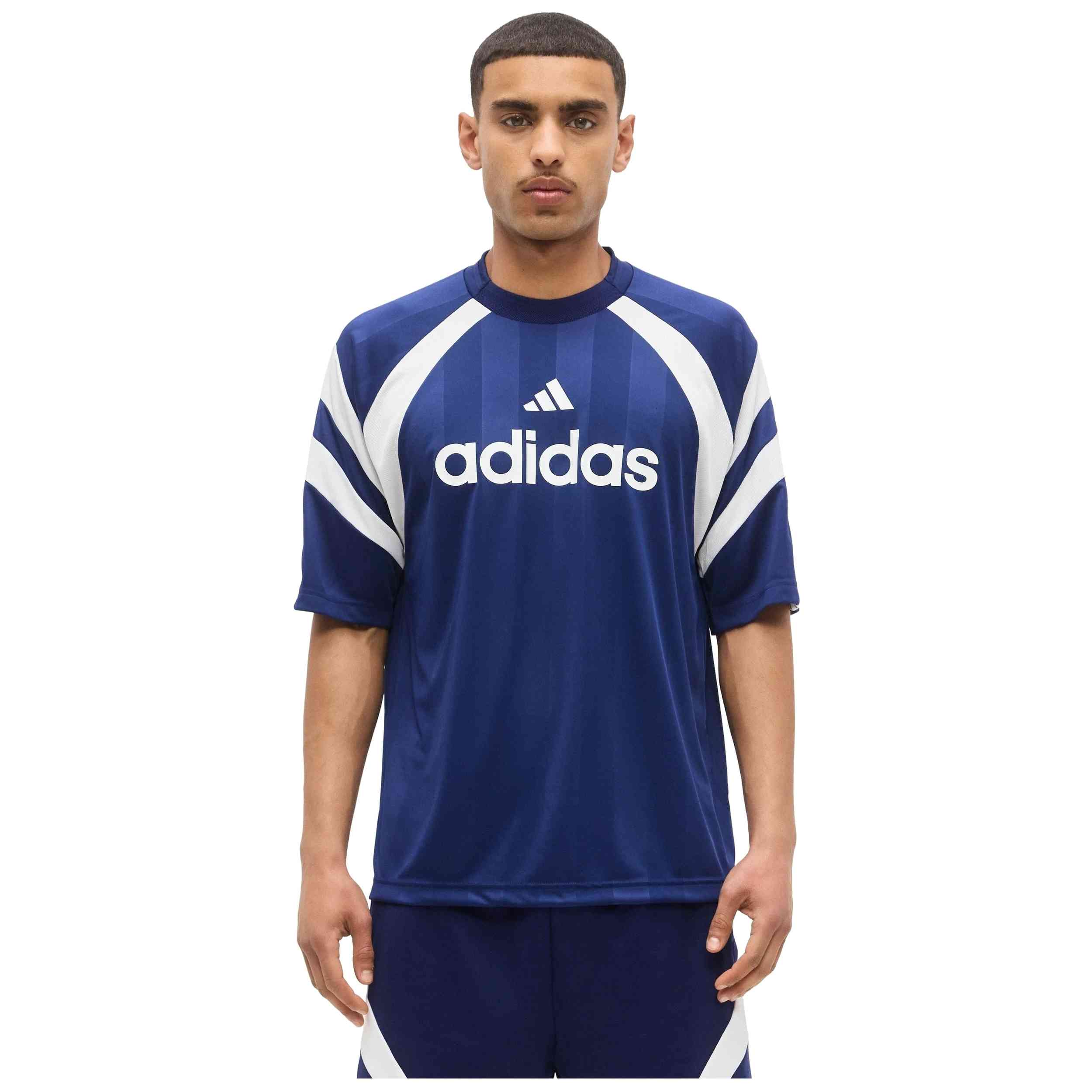 Camiseta De Manga Corta Adidas modelo House Of Tiro Jersey "Dark Blue / White" para Hombre en color Azul