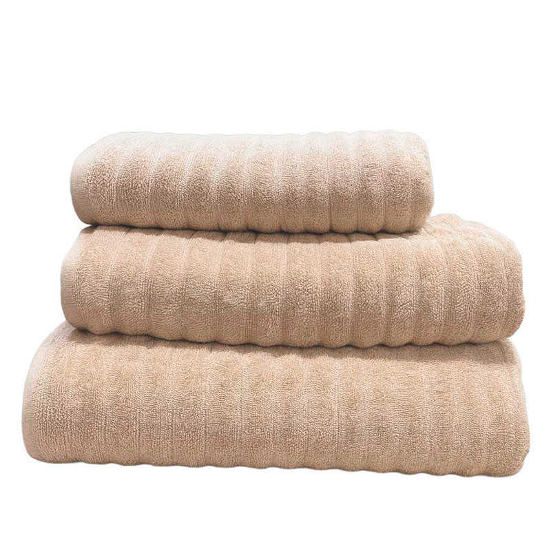 RUFINO DÍAZ Toalla Rizo 100% Algodón 550gr/m2 Canalé - Tejido absorvente, suave y resistente - Para baño, spa, piscina