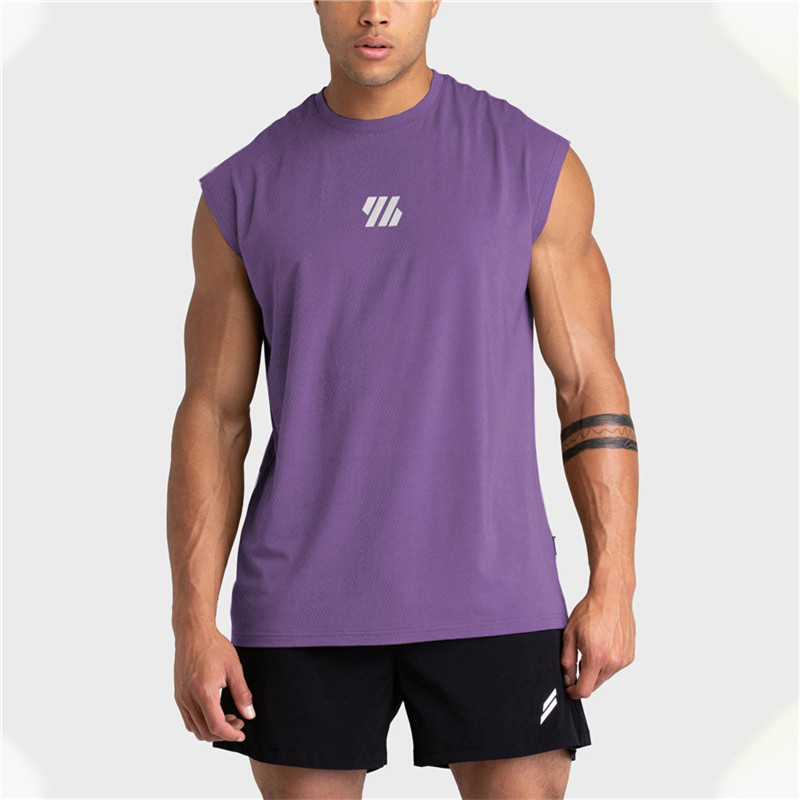 TK Camiseta De Deporte Sin Mangas Para Hombre Verano 2025 Camiseta De Gimnasio Quickly-dry Mesh True to Size Running Tank Top