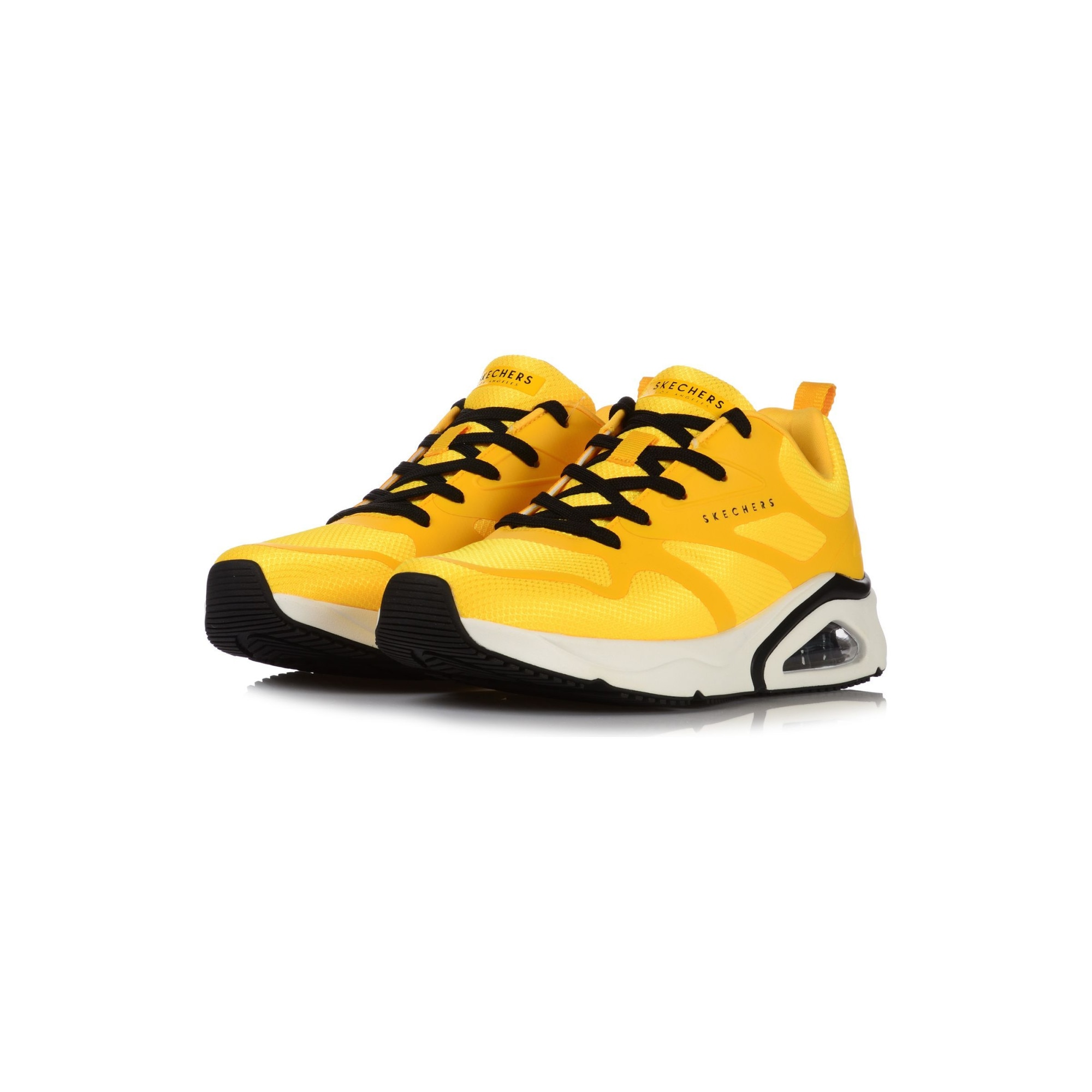 SKECHERS  ZAPATILLAS CASUAL REVOLUTION AIRY AMARILLO CON NEGRO/BLANCO MEN