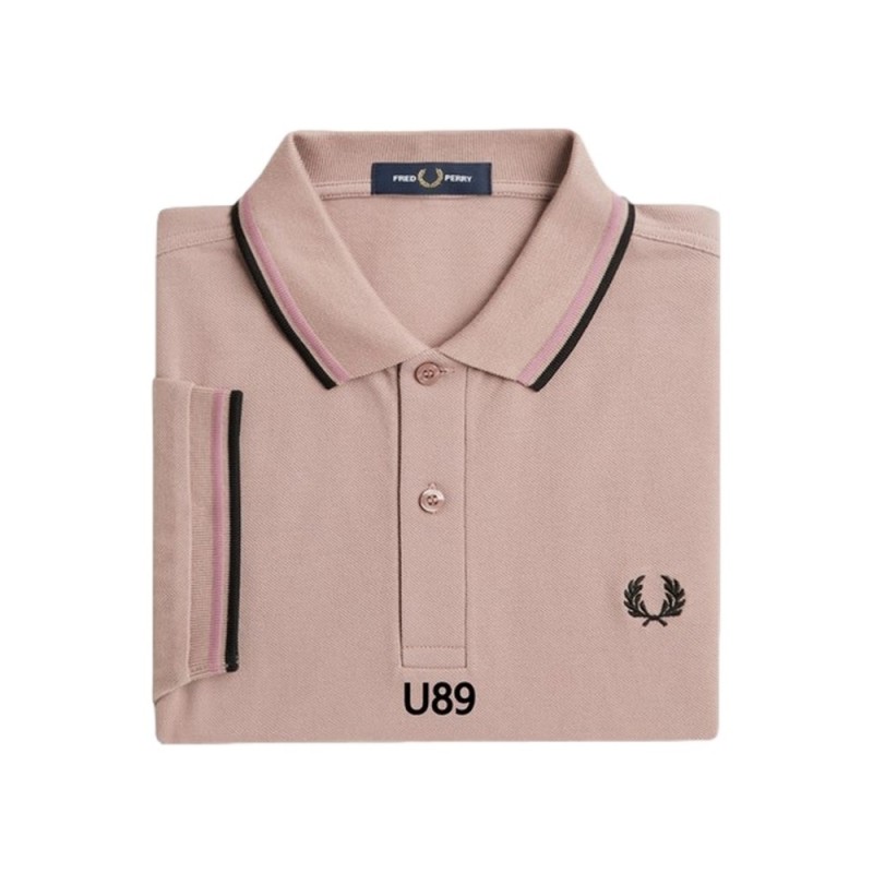 POLO FRED PERRY ROSA U89 TWIN TIPPED SHIRT