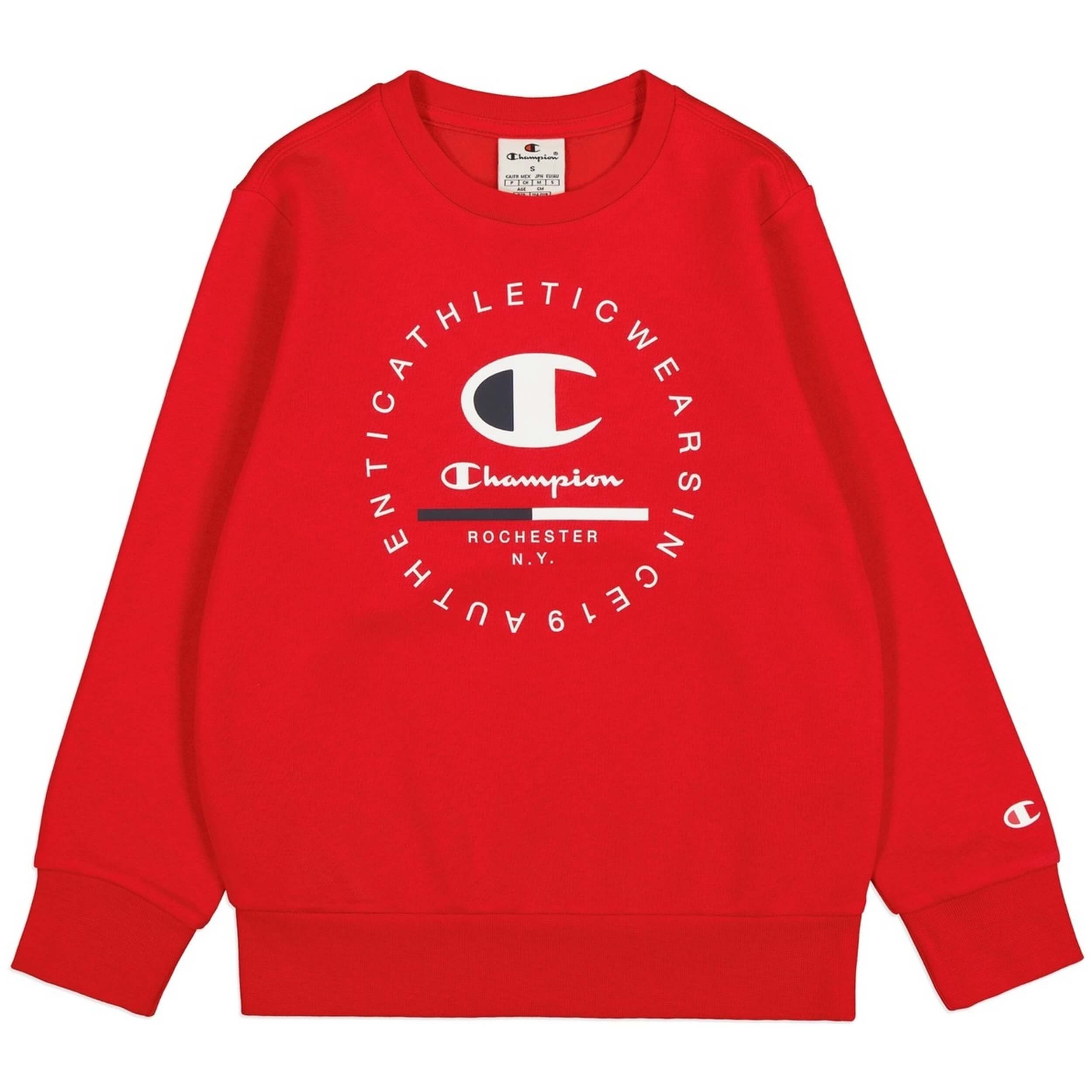 Sudaderas Sin Capucha Champion modelo 306838-RS011 para Niños en color Rojo