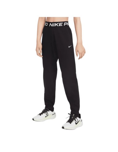 Pantalones Nike Pro Dri Fit Joggers Negro Hv0289-010 Casual Niño Niña