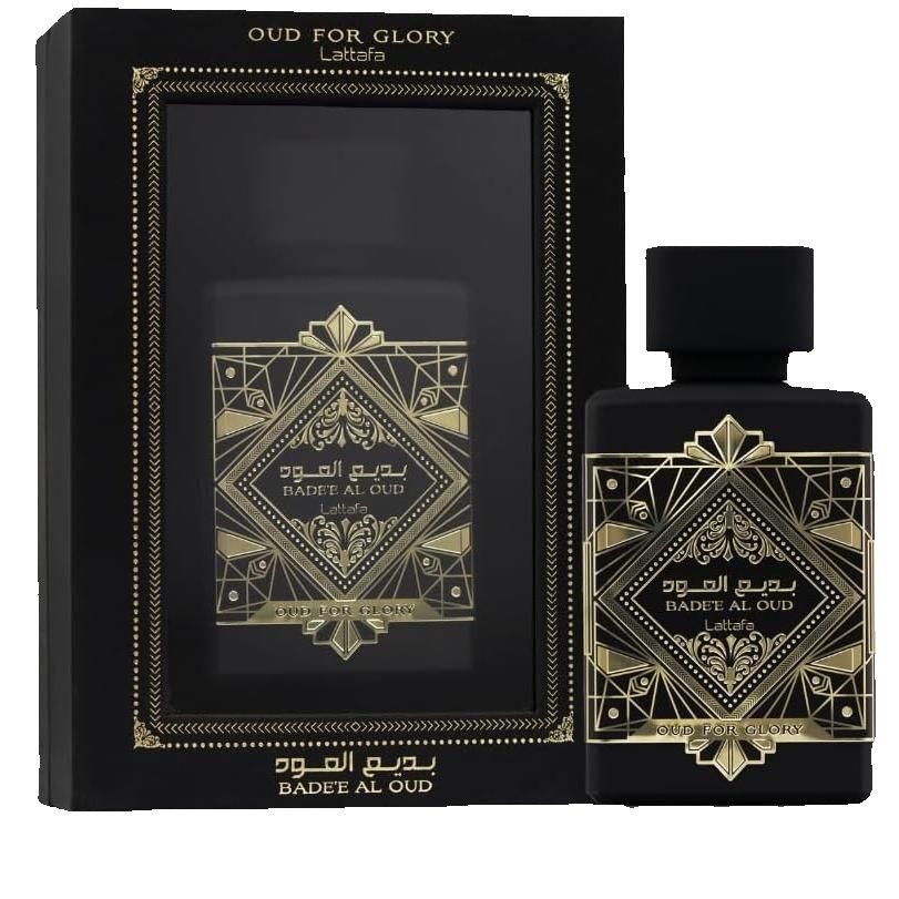 Lattafa Badee Al Oud Glory Eau De Parfum 100Ml Perfume Árabe Hombre Intenso Oud Especiado Ambarado Fuerte Lujoso Misterioso Duradero Original Elegante