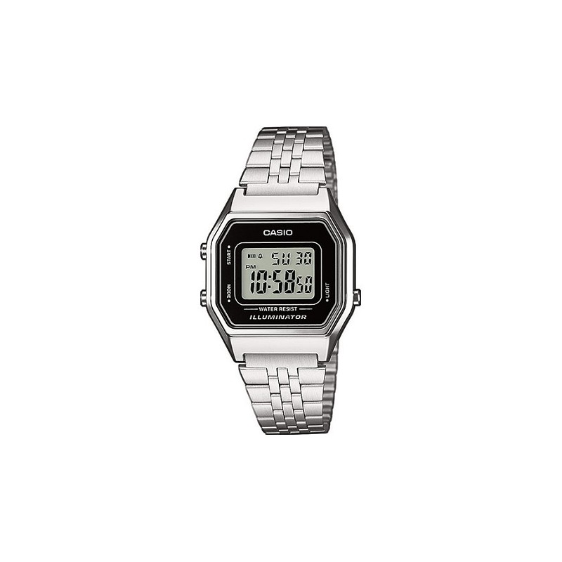 Reloj Casio Vintage Coleccion Mujer Acero Iconic Digital 29mm La680wea-1ef
