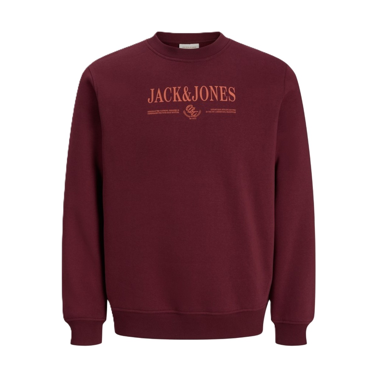 Jack & Jones - Sudadera Frederiksberg 12303563 cuello redondo Chocolate Truffle