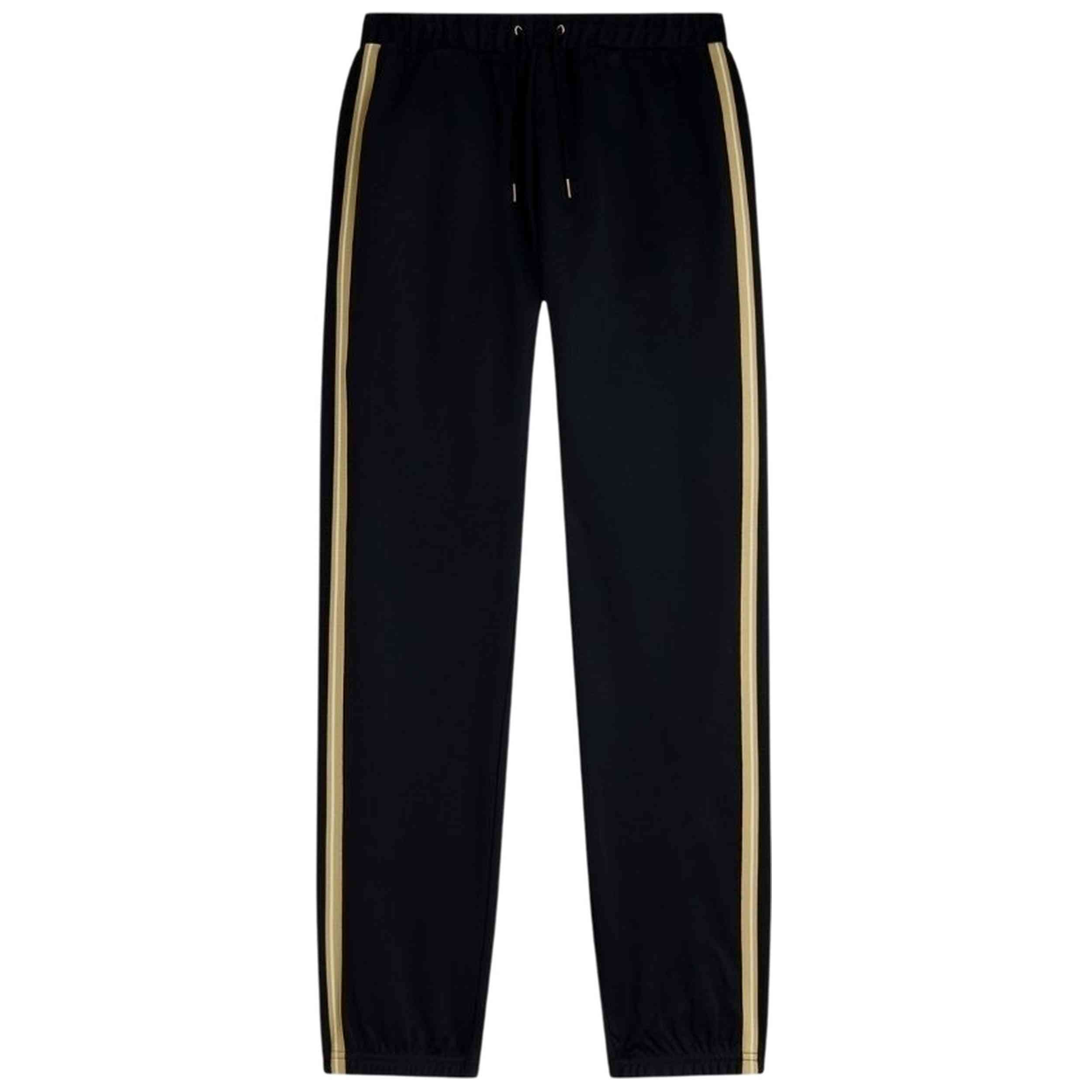 Pantalon De Chandal Fred Perry modelo Fred Perry Stripe Tape Track Pant Black/Champagne para Hombre en color Negro