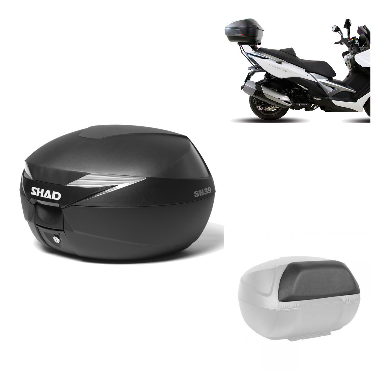 Baul Trasero + Herraje Montaje + Respaldo De Pasajero Sh39 Sh 39 KIT-177854