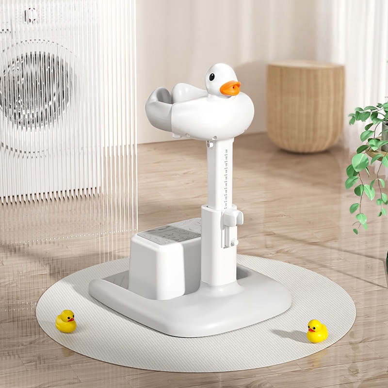 Bañera de pie para bebés, ajustable y desmontable, bañera infantil antideslizante, soporte de baño para el hogar.