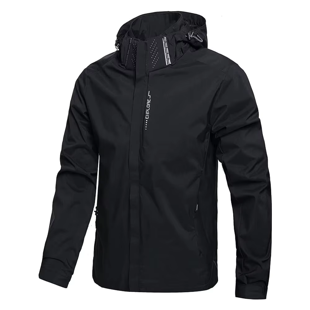 TK Chaqueta Impermeable Para Hombres Ligera Con Capucha Para Senderismo Y Escalada Resistente Al Viento Ropa Exterior De Otoño
