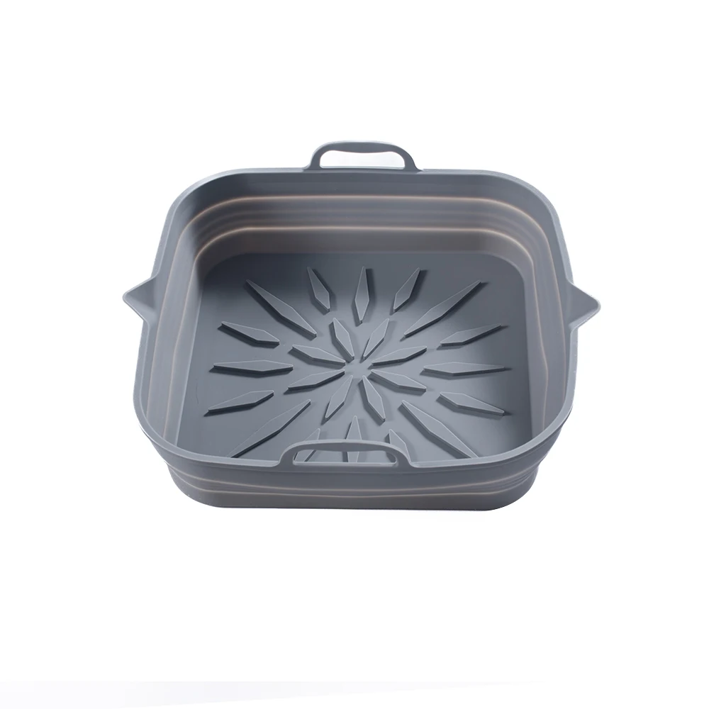 TK Almohadilla Reutilizable De Silicona Para Air Fryer Bandeja Plegable Para Horno Herramienta De Hornear Para Pizza Y Pollo
