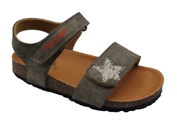 Pablosky - Sandalias para niños modelo 516652, cómodas y resistentes, ideales para uso diario en verano, color gris, talla ajustable para niños