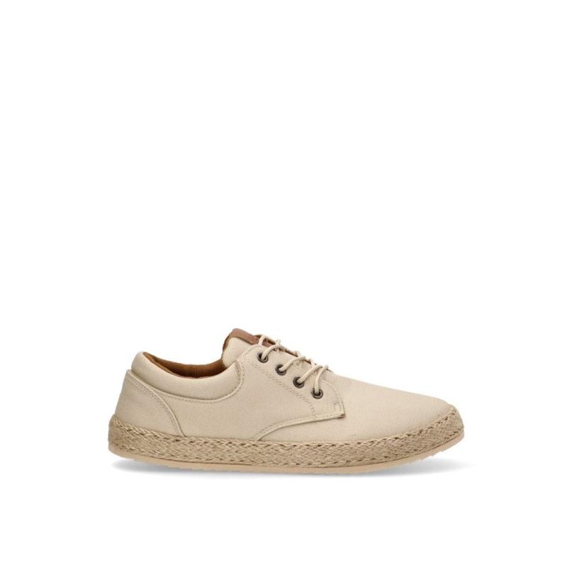 Zapatillas Lona Etika - Hombre - Suela Plana - Modelo 82025 - Color Beige