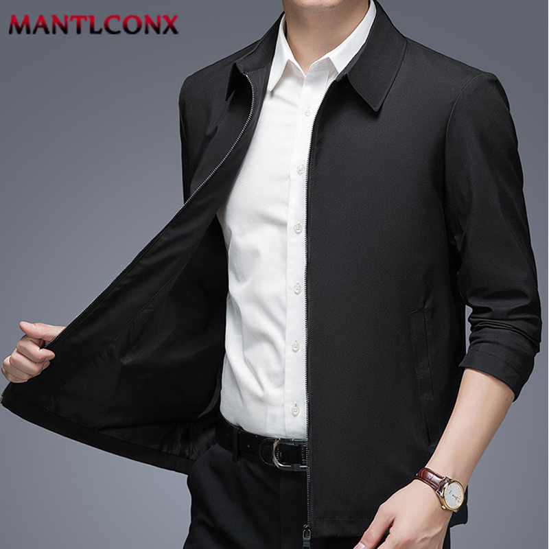 TK Nueva Chaqueta Clásica De Lujo Para Hombre Chaqueta De Encaje Formal Para Oficina Y Sociedad Outerwear De Primavera Tallas L-3XL Colores Negro Y Azul Oscuro