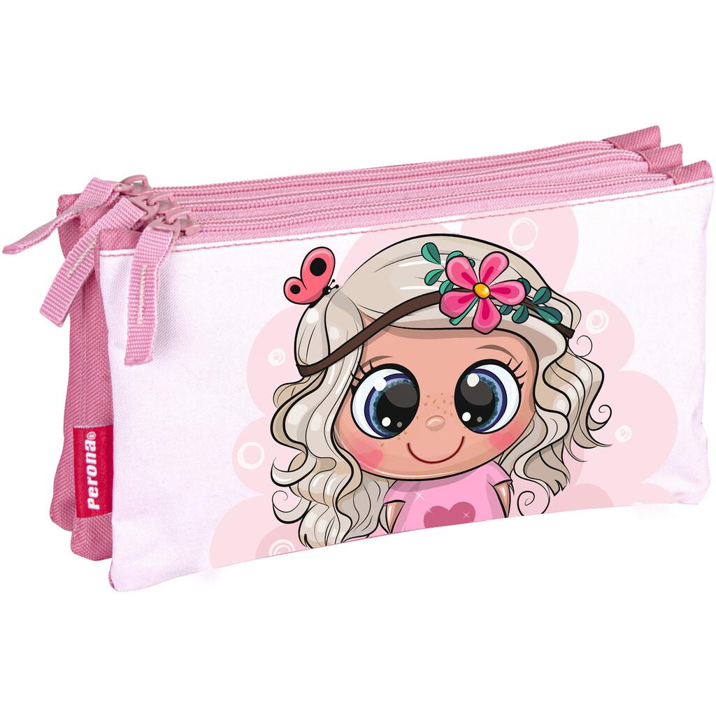 Portadoto Triple Plano PR Muñeca Estuches y plumiers Perona Perona Bags