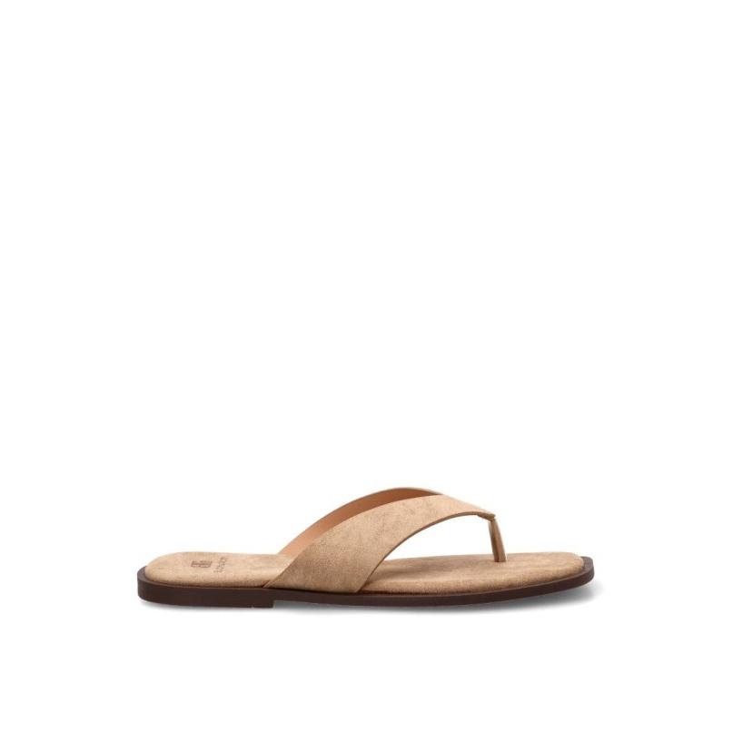 Sandalia Luna Collection - Mujer - Suela Plana - Modelo Hg-5816 - Color Kakhi