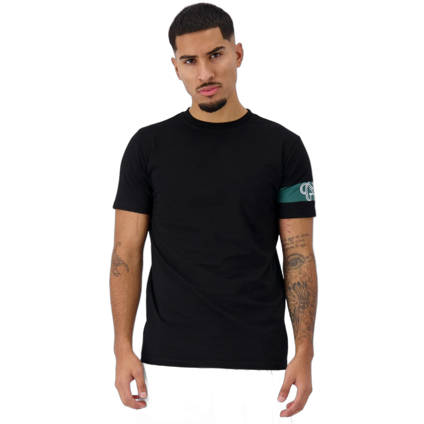 Camiseta Black Bananas Comander Basic Negro Hombre Moderno, Ropa casual 100% Algodón