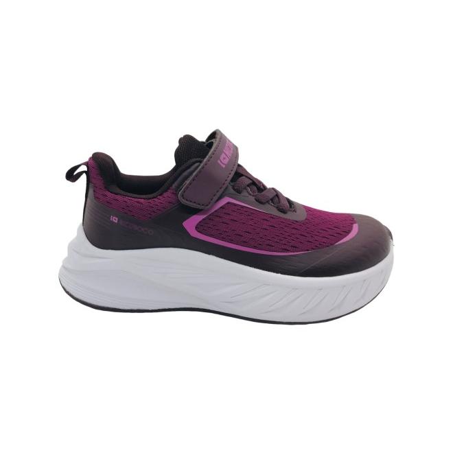 Zapatilla Deportiva Niña Púrpura Nicoboco Munar K: Fácil de Poner, Doble Cierre y Suela Alta