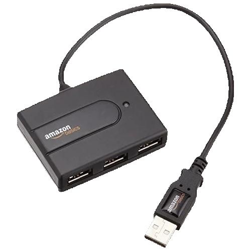 Enchufe USB 4Puertos. Concentrador USB 2.0 Hub 4 Puertos, 480 Mbps, Expansor USB para PC Laptop