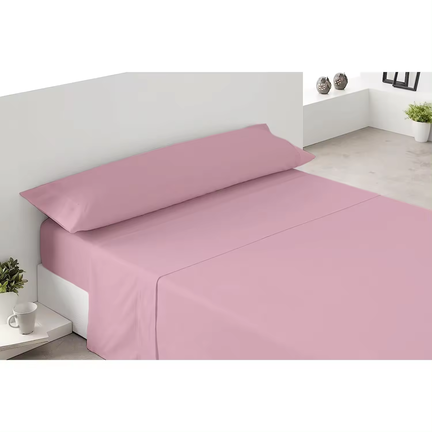 Juego de Sábanas 100% Poliéster 3 Piezas, Para Camas de 90/105/135/150/180/200cm, Profundo hasta 30cm Sabanas, Funda de Almohada - Bajera Ajustable Elastica y Encimera.