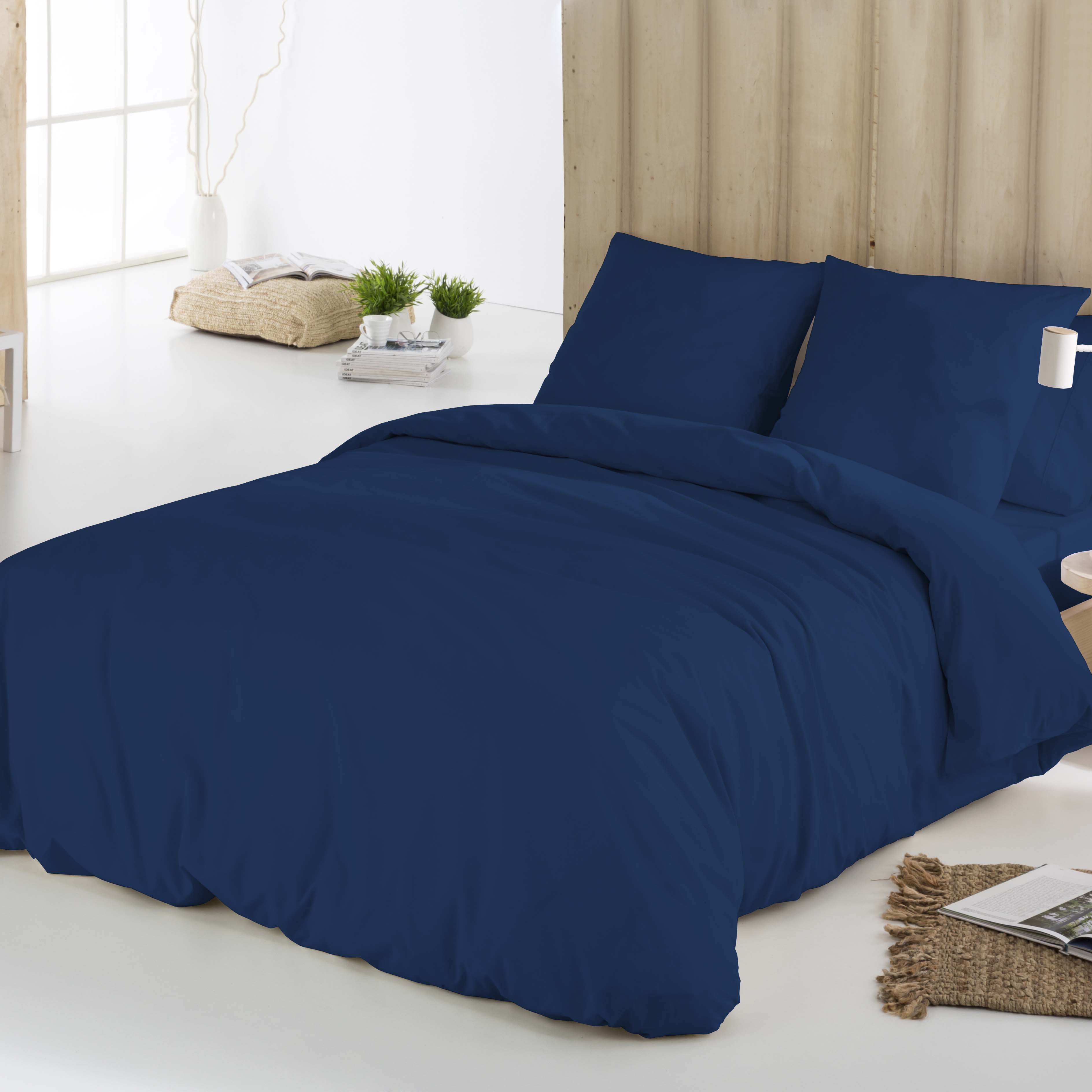 ICEHOME - Funda Nórdica Lisa 100 % Microfibra Ecológica - Ultrasuave, Transpirable y Libre de Arrugas - Funda Nórdica + Funda de almohada lisas - Compatible con todas las camas y estaciones.