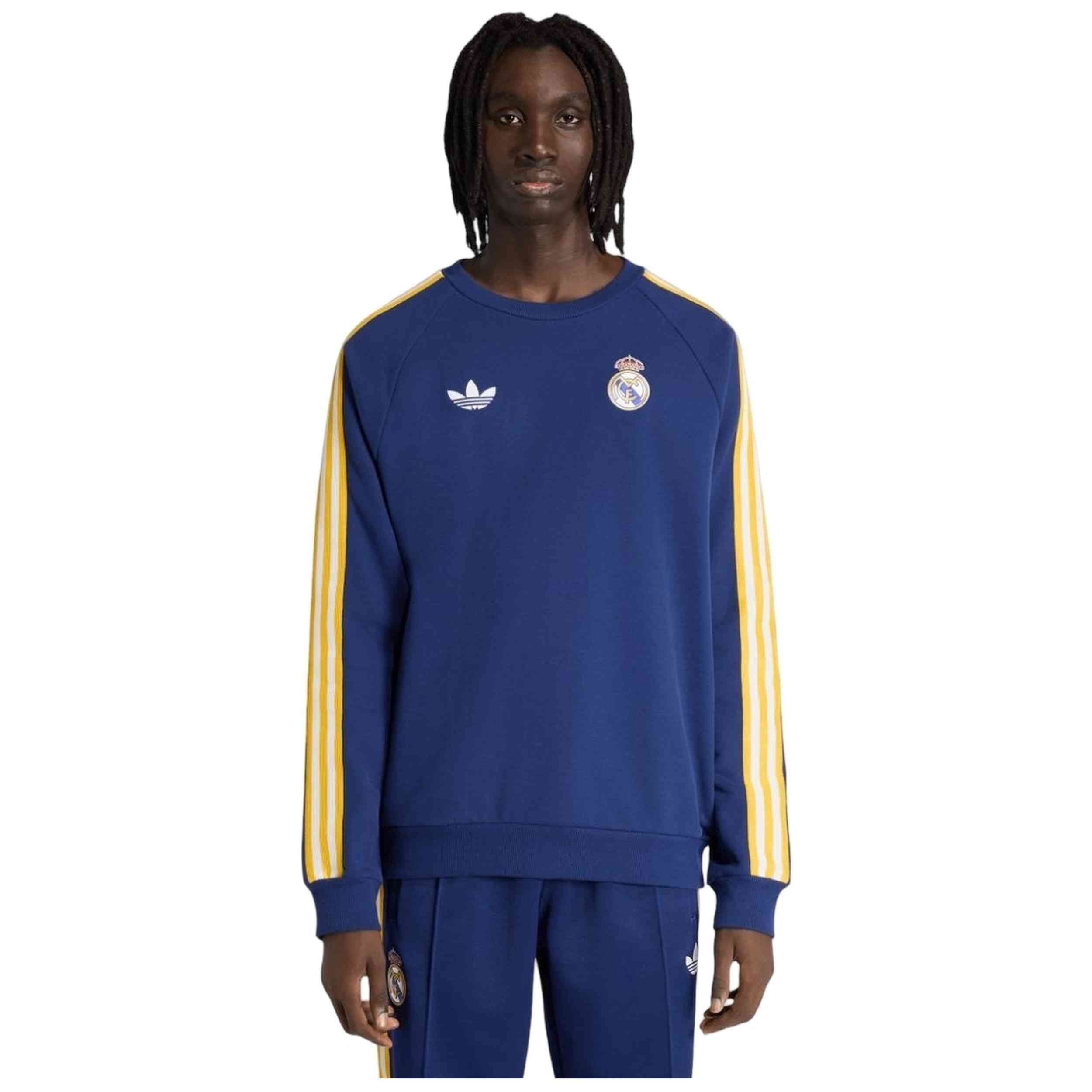 Sudadera Adidas modelo Real Madrid Originals Crew Sweatshirt "Dark Blue" para hombre y mujer en color Azul