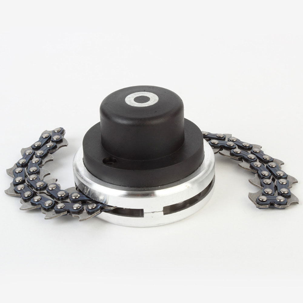 TK Cabezal de corte Universal con cadena, cortacésped de jardín, accesorios de herramientas para cortacésped (negro), piezas de repuesto duraderas y nuevas de alta calidad