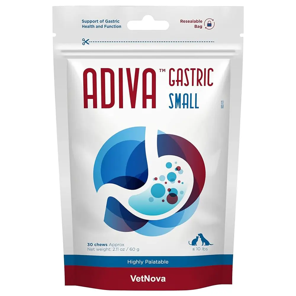 ADIVA® Gastric Small 30 chews Vetnova protector gástrico