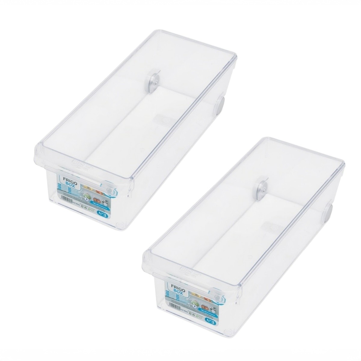 Zylx shopping - Pack 2 Organizador de Cocina con Ruedas Caja de Almacenamiento Transparente Multiusos para Armarios y Cajones Estante de Almacenaje de Plástico Recipiente para Despensa y Baño (5 Tamaños Disponibles)