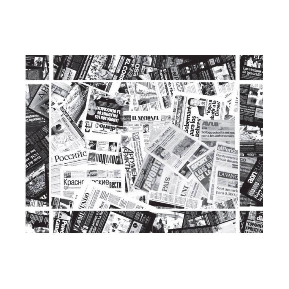 Estuche 500 Manteles Papel Individual 30x40cm. Decorado - Color - Prensa Negro
