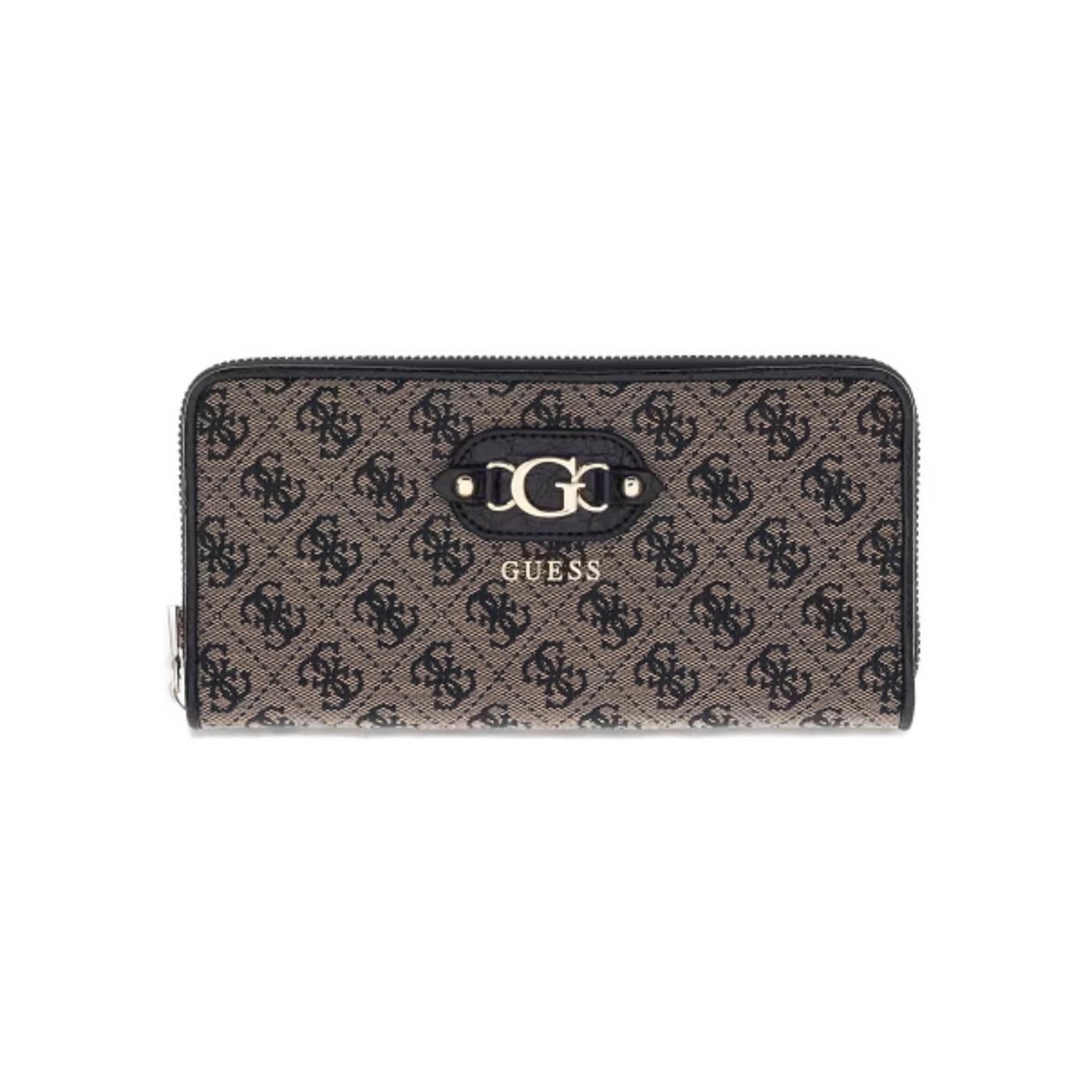 Cartera Guess Samantha negro multilogo para mujer