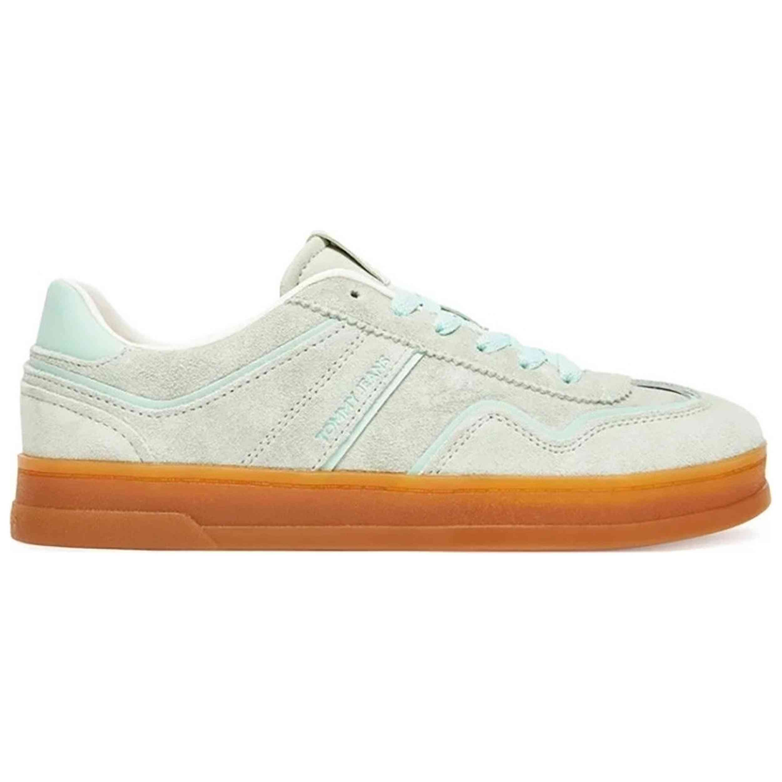 Zapatillas Tommy Hilfiger modelo The Greenwich Suede para Mujer en color Verde