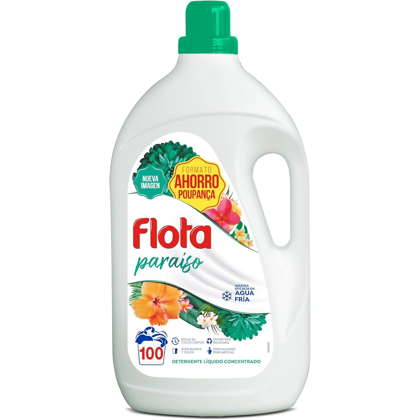 FLOTA  Detergente líquido (Paraíso- Oceánico- Esencia-Marsella) 100 lavados