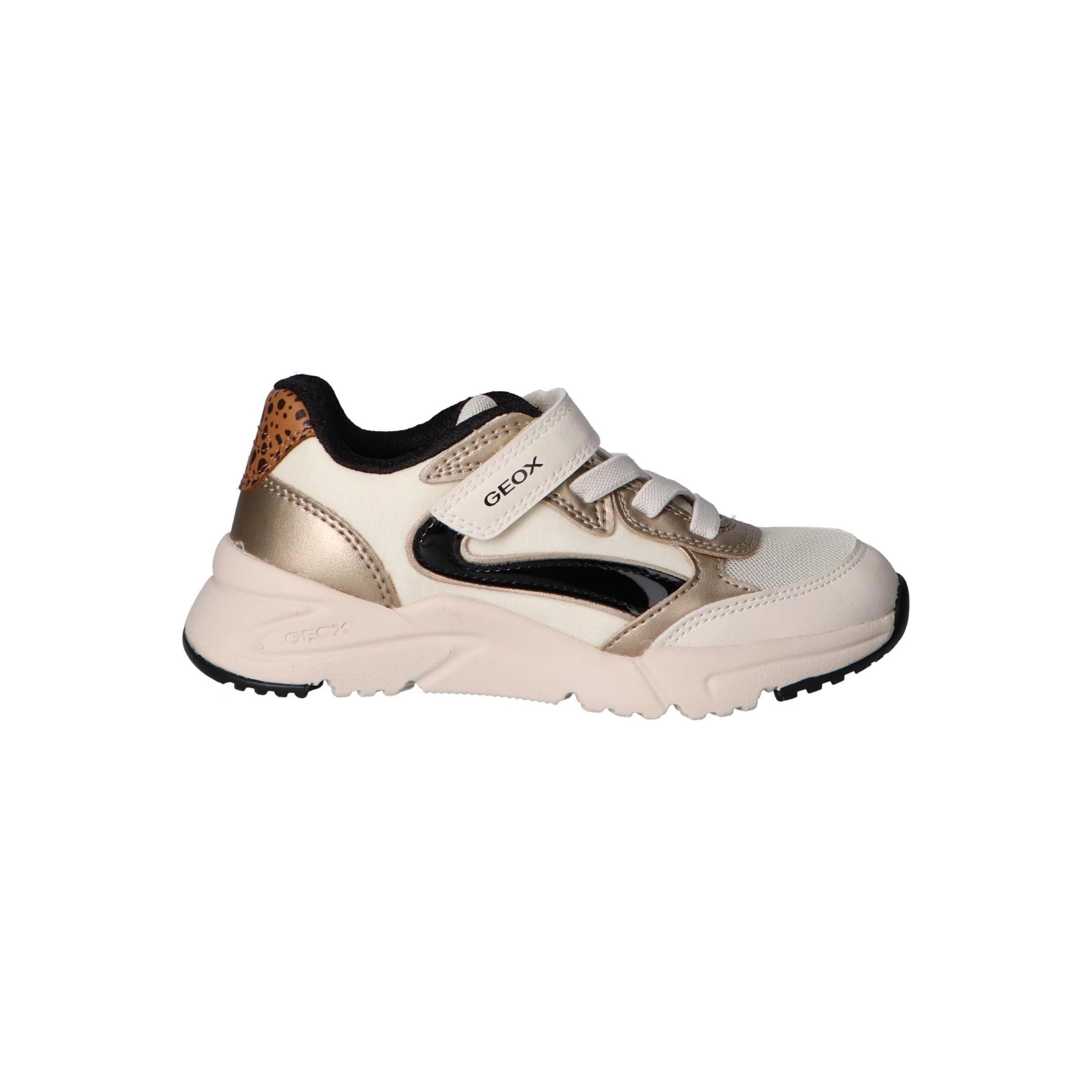 Zapatillas casual para niña Geox en color blanco