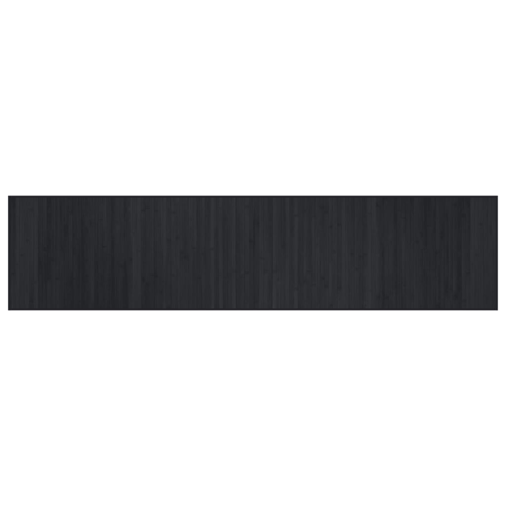Vidaxl Alfombra Rectangular Bambú 70x300 Cm Color Negro