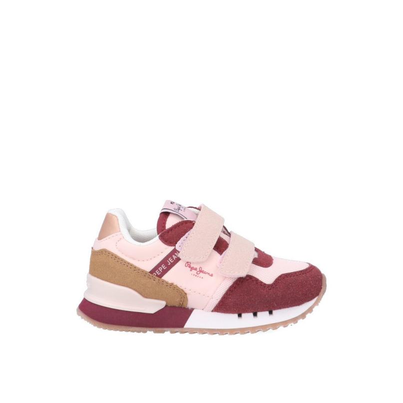 Zapatillas Casual Pepe Jeans - Niña - Suela Plana - Modelo Pbs30557 - Color Rosa