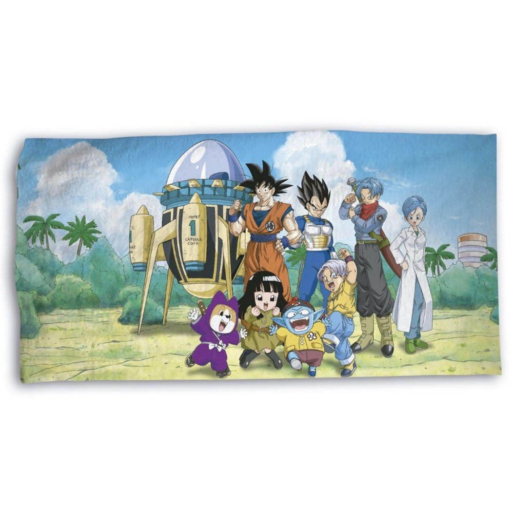 Toalla Playa o Piscina Algodón 100% Dragon Ball 140x70cm