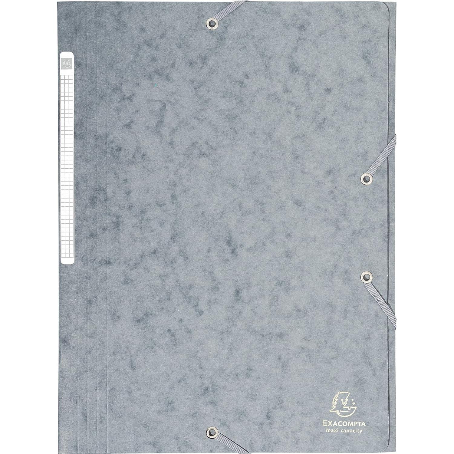 Exacompta 17110H - Carpeta con Goma, A4, Gris