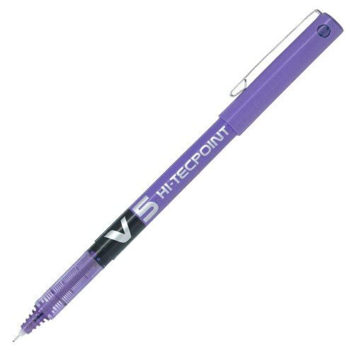 Pilot - Rotulador punta aguja v-5 violeta 0.5 mm (12 unidades)