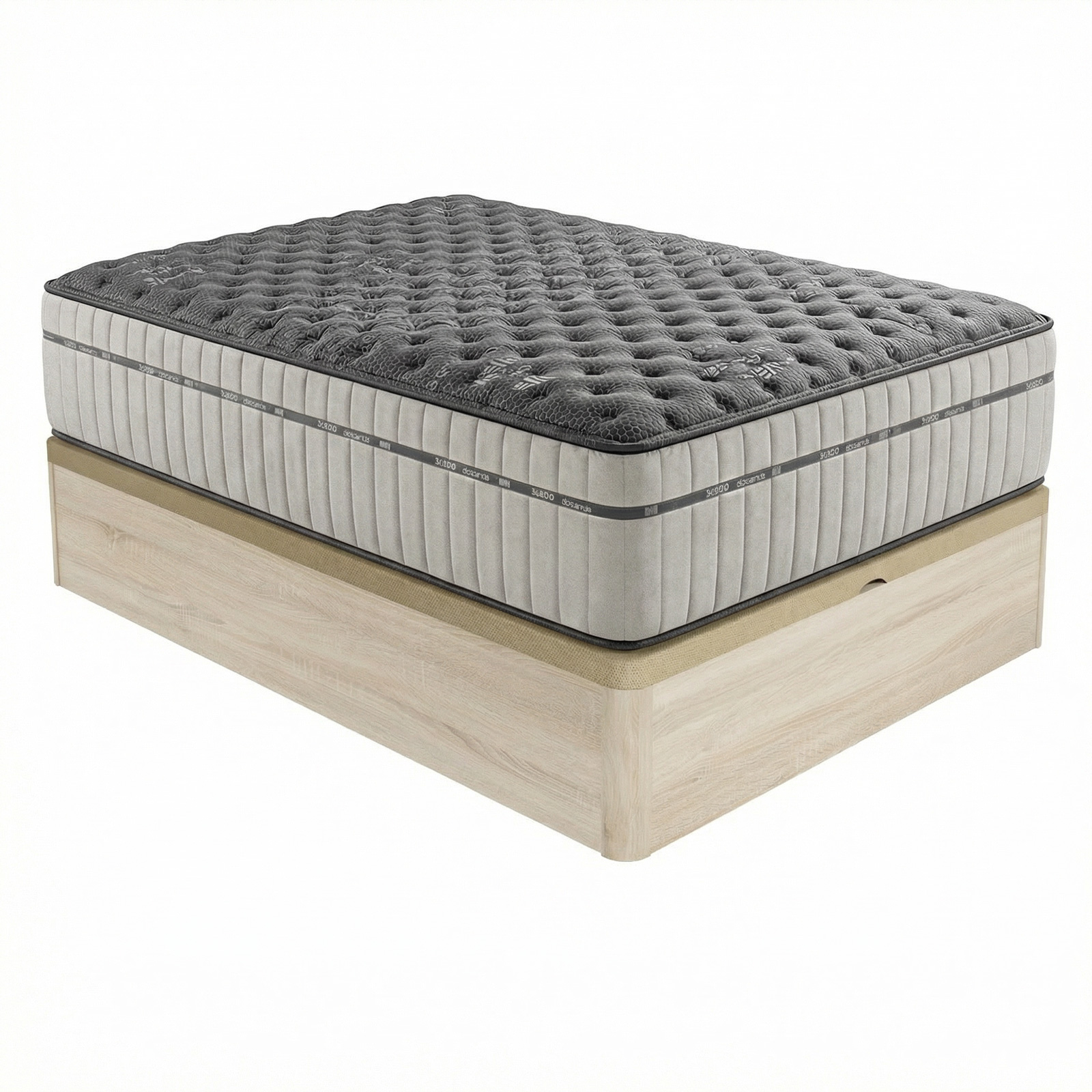 Pack Colchón Viscoelástico Sophia + Canapé Madera Abatible - Montaje Incluido - Somnia Descanso