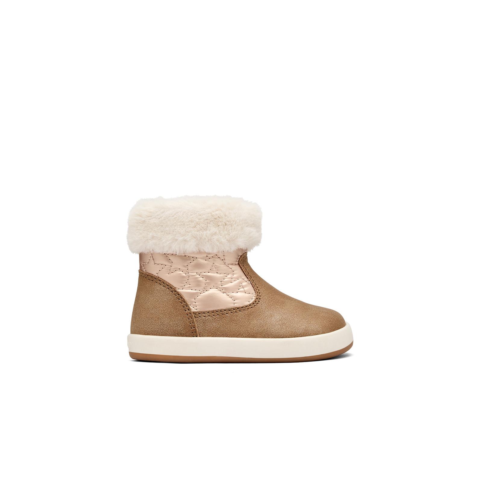 Conguitos - Botas de Bebé Barefoot con Estampado de Estrellas en Beige para Niños y Niñas