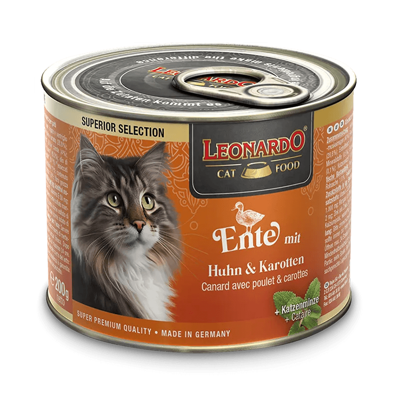 Leonardo Selection Pato con pollo y zanahorias 6 x 200gr