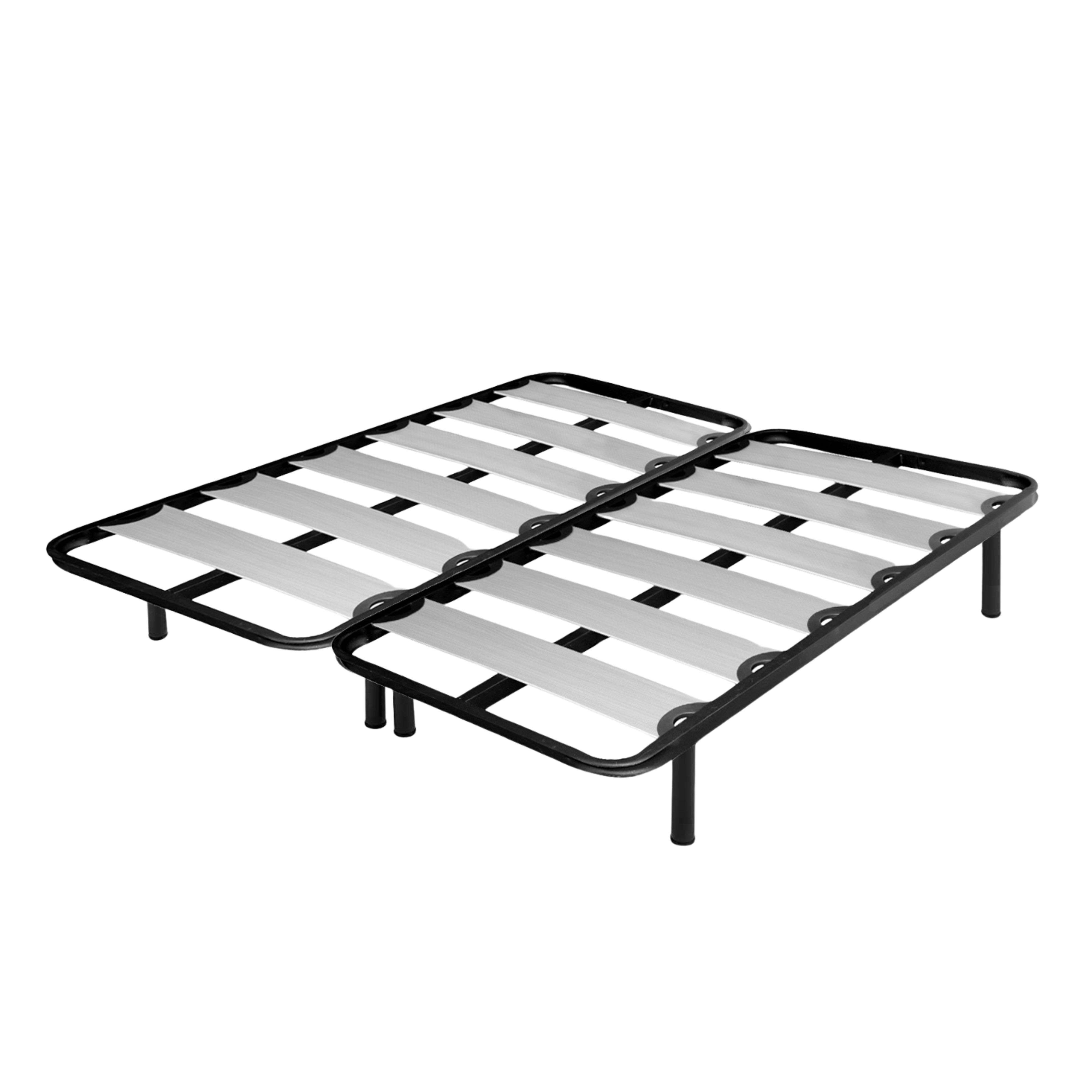 Miroytengo Somier Balda Ancha en Varias Medidas, Tubo de Acero 40x30 mm, Refuerzo Central, Láminas de chopo-Flex Con o Sin Patas