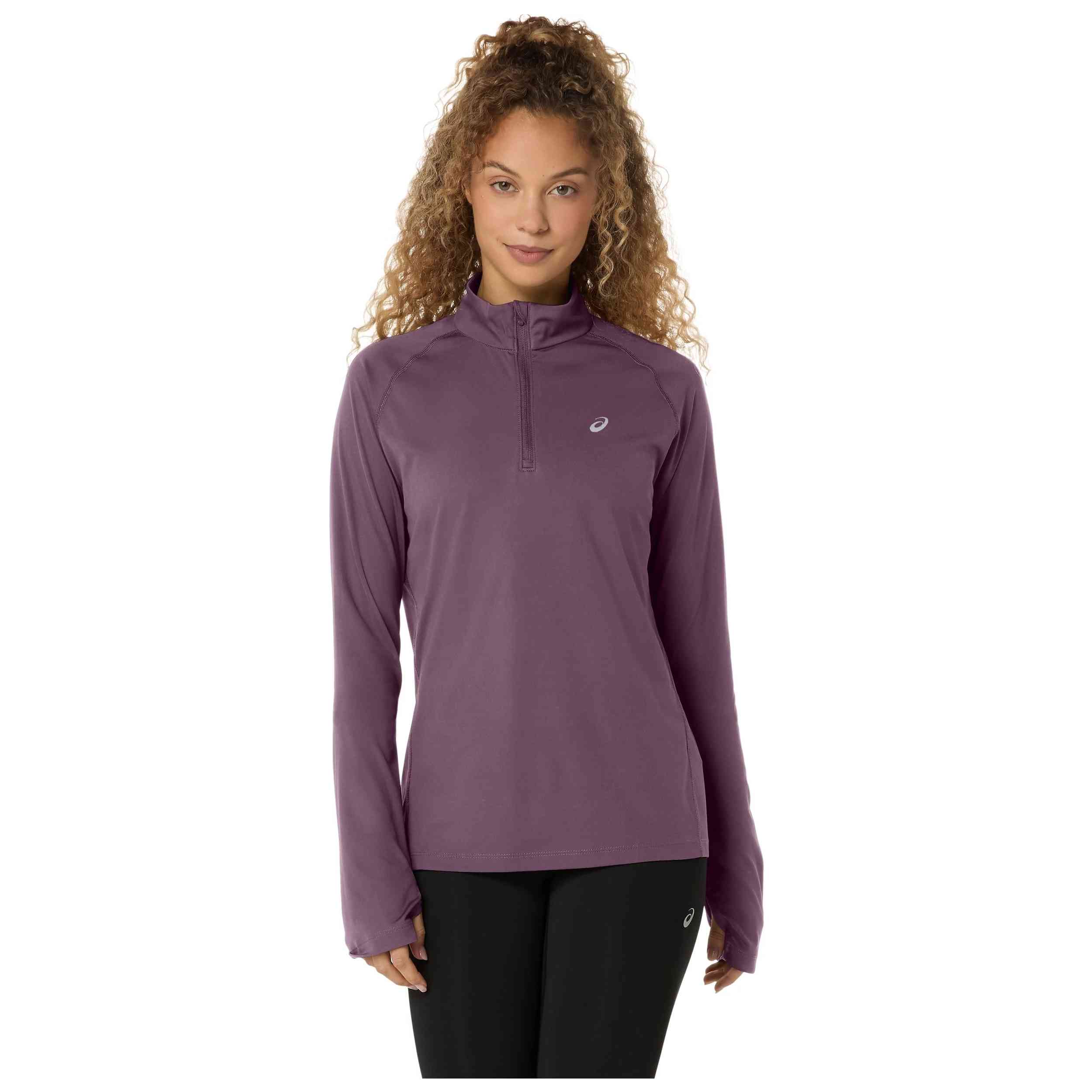 Sudadera Asics modelo SPORT LS 1/2 ZIP TOP para Mujer en color Morado