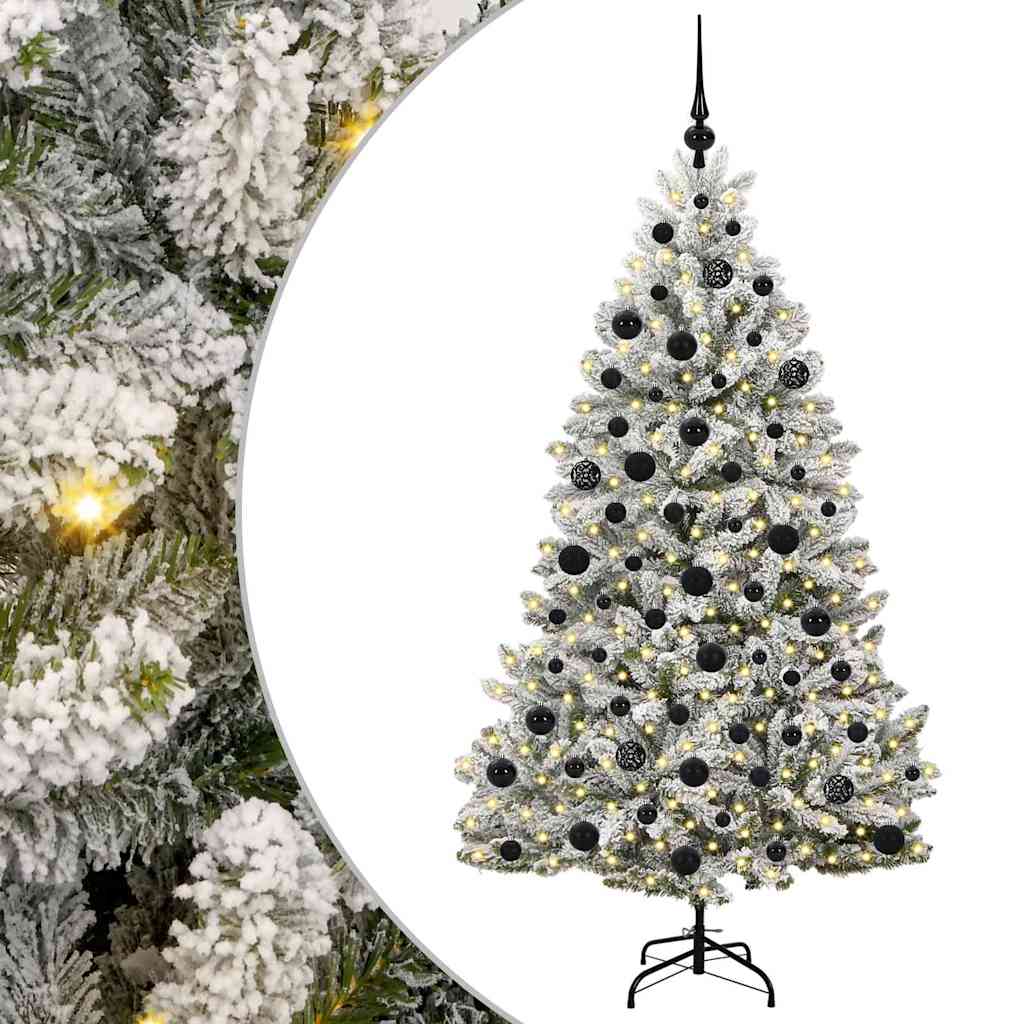 vidaXL Árbol de Navidad artificial 180 cm 300 LED Blanco Cálido